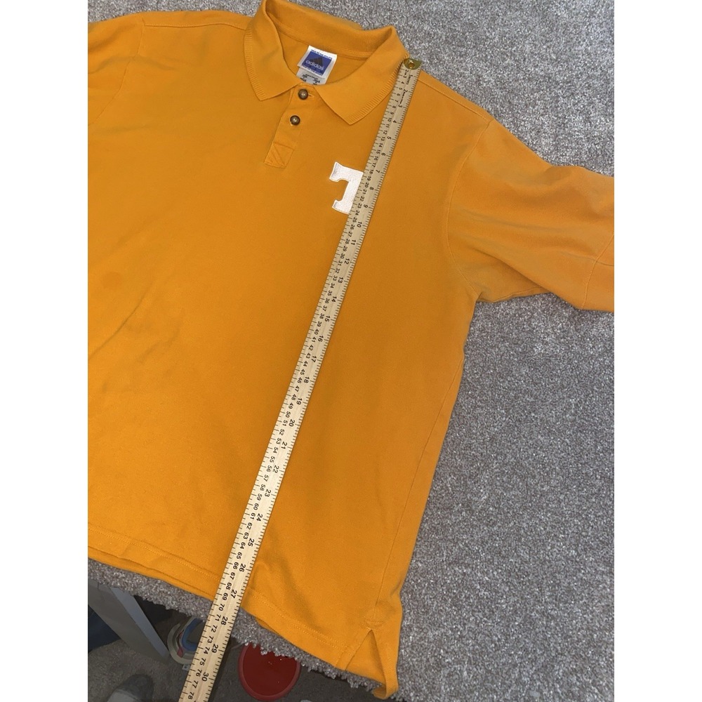Adidas Tennessee Volunteers Vols Polo Shirt Orange Short Sleeve Men Large NCAA - Picture 7 of 8